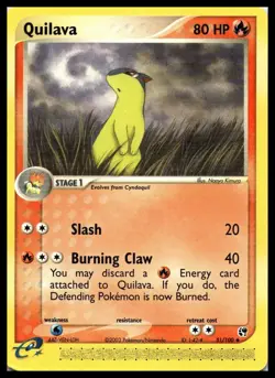 Quilava 51/100 EX Sandstorm e-Reader NonHolo Pokemon Card | LP - Image 1