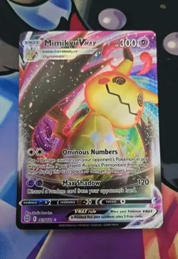 Mimikyu VMAX 069/172 Brilliant Stars NM Ultra Rare Pokemon Card - Image 1