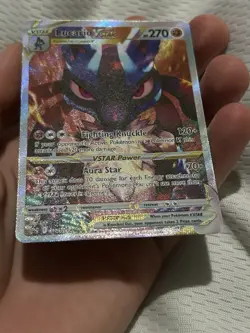 Pokemon TCG Lucario VSTAR SWSH291 Full Art Holo Black Star Promo Card - Image 5