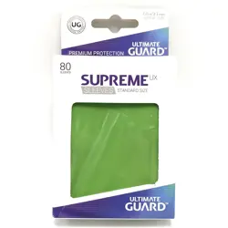 Ultimate Guard Supreme UX Card Sleeves 80 Count 66 x 91 mm Light Green - Image 1