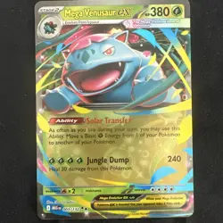 Mega Venusaur ex 003/132 Holo Mega Evolutions Pokemon Card 2025 PF - Image 3