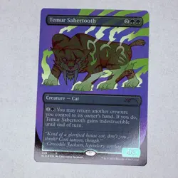 SLD Temur Sabertooth (Foil Etched) Secret Lair Drop Foil MTG NM - Image 1