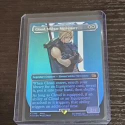 Cloud, Midgar Mercenary (Borderless) Final Fantasy Foil - Image 1