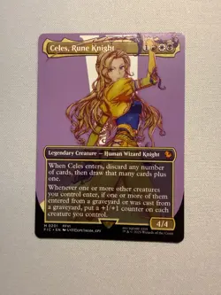 Celes, Rune Knight (Borderless) - MTG Commander: FINAL FANTASY (FIC) #201 NM - Image 1