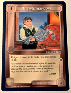 1x The Mithril-Coat Unlimited NM/M Middle Earth MECCG CCG Rare + Fast Shipping! - Image 1
