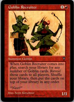 1997 Visions P Goblin Recruiter Expansion/Uncommon #80 - Image 1