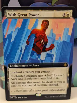 With Great Power. - 248 - MTG: Marvel’s Spider-Man - Extended Art - Rare REGULAR - Image 1