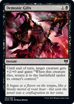 Demonic Gifts Light Play, English Magic the Gathering MTG Kaldeim - Image 1