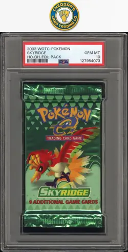 2003 Pokemon Skyridge Sealed Pack Ho-Oh PSA 10 - Image 1
