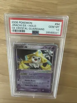 Pokemon Jirachi ex EX Crystal Guardians Ultra Rare #94 PSA 10 Gem Mint - Image 1
