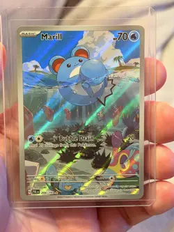 Pokemon TCG Paldea Evolved Marill Illustration Rare Card 204/193 - Image 1