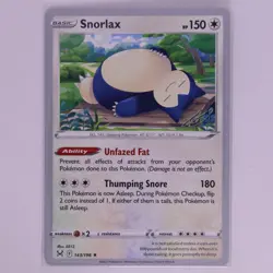 Pokemon TCG Snorlax 143/196 Yokohama World Championships 2023 - Image 1