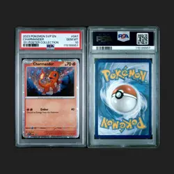 2023 POKEMON SVP EN-SV BLACK STAR PROMO 151 POSTER COLL #047 CHARMANDER PSA 10 - Image 3