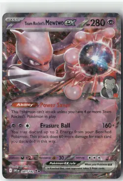 Team Rocket's Mewtwo ex -, Pokemon SV10: Destined Rivals Double Rare, 081/182 NM - Image 1