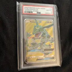 Pokemon Rayquaza GX Celestial Storm Full Art #160 PSA 10 Gem Mint - Image 2
