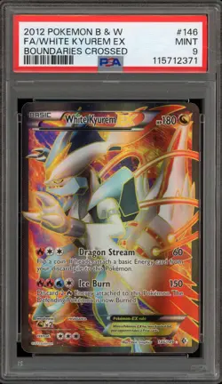 Pokemon White Kyurem EX Boundaries Crossed Full Art #146 PSA 9 Mint - Image 1