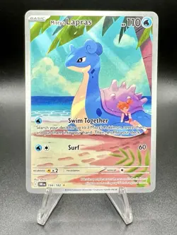 Pokemon TCG Misty's Lapras Destined Rivals 194/182 Full Art Illustration Rare - Image 1