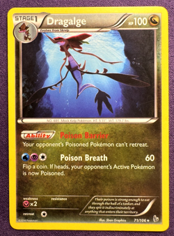 Dragalge 71/106 - Flashfire - Regular - Rare - Pokemon - Image 1