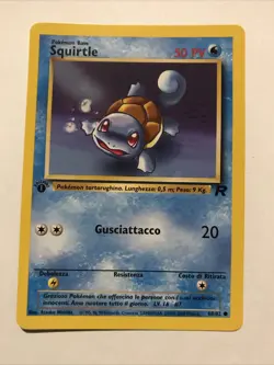 Squirtle Italian 1st Edition Pokemon Team Rocket 68/82 2000 - Image 1