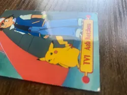 1999 Topps Pokemon TV Animation Edition Series 1 #TV1 Ash Ketchum vintage 151 - Image 2