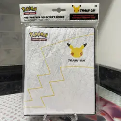 Pokemon TCG Pikachu Collector's Binder 25th Anniversary w/ Jumbo Promo Pikachu - Image 1