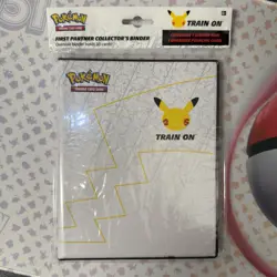 Pokemon TCG Pikachu Collector's Binder 25th Anniversary w/ Jumbo Promo Pikachu - Image 3