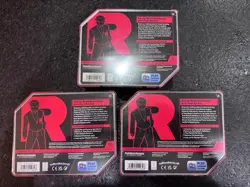 Pokemon TCG: Destined Rivals Team Rocket Tin Art Set Sealed [Set of 3] * Sealed* - Image 4
