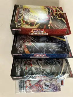 Yu-Gi-Oh! TCG Sealed Starter Decks Bundle (4) + Free Opened Link Strike Deck - Image 1