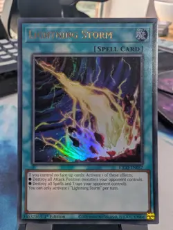 YuGiOh! Lightning Storm KICO-EN057 Ultra Rare 1st Ed - Image 1