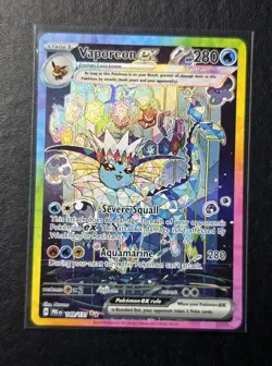 Pokemon TCG Vaporeon EX 149/131 SV Prismatic Evolutions Holo Card Sir - Image 1
