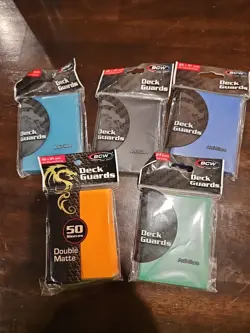 BCW Standard Double Matte Gaming Card Deck Guards MTG Pokemon Sleeves - Image 1