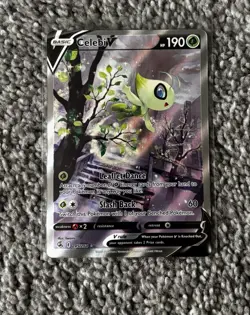 Pokemon TCG Celebi v Alternate Full Art Holo Card 245/264 Swsh08: Fusion Strike - Image 1