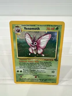 Pokemon TCG Venomoth Holo Rare Card 10/64 Jungle Vintage - Image 3