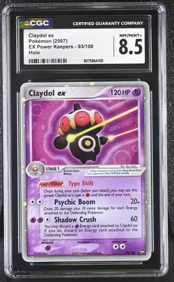 CGC 8.5 Claydol ex 2007 EX Power Keepers 93/108 Holo Pokemon Card - Image 1