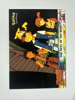 The Best of the Best Mewtwo Strikes Back Topps Blue Logo Pokemon Card NM - Image 3