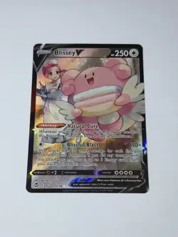 Blissey V TG22/TG30 Swsh12: Sword & Shield Silver Tempest Pokemon Card TCG NM/M - Image 1