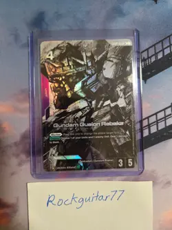 Gundam Card Game - Gundam Gusion Rebake (LR+) - Alt Art GD02-055 English - Image 1