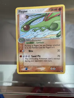 HOLO RARE Flygon 3/17 Pop Series 4 Promos Near Mint Pokemon Card - Image 1