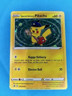 Special Delivery Pikachu SWSH074 SWSH: Sword & Shield Promo Cards Holo - Image 1