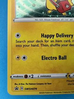 Special Delivery Pikachu SWSH074 SWSH: Sword & Shield Promo Cards Holo - Image 4
