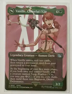 MTG: Vanille, Cheerful l'Cie (Borderless) (Surge Foil) Final Fantasy Foil NM - Image 1