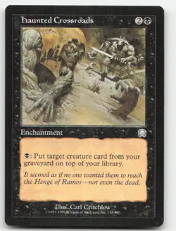 MTG Mercadian Masques #138 Haunted Crossroads MP - Image 1