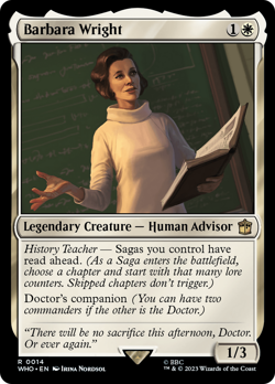 Barbara Wright #14 | Near Mint | Doctor Who Magic MTG - Image 1