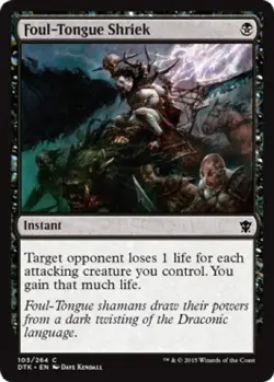4 x Foul-Tongue Shriek (102/264) - Dragons of Tarkir - Common - Image 1