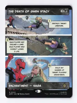 The Death of Gwen Stacy (Borderless) 0223 (R) MTG Marvel's Spider-Man (SPM) - Image 1