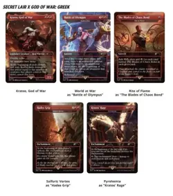 MTG Secret Lair Playstation Non-Foil PRESALE God of War: Greek - Image 1