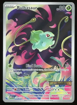 Bulbasaur - (Mega Evolution Stamped) 133/132 Full Art Holo Pokemon TCG - Image 1