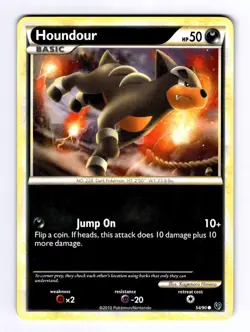 Houndour (54) Undaunted #54 (2010) Common NM Pokemon - Image 1