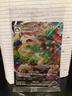 Snorlax VMAX 142/202 GameStop Jumbo Promo Pokemon Sword & Shield Sealed - Image 1