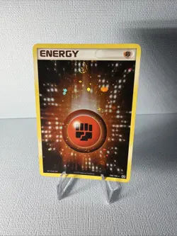 Pokemon Fighting Energy 106/106 Holo Swirl EX Emerald Moderate Play - Image 1